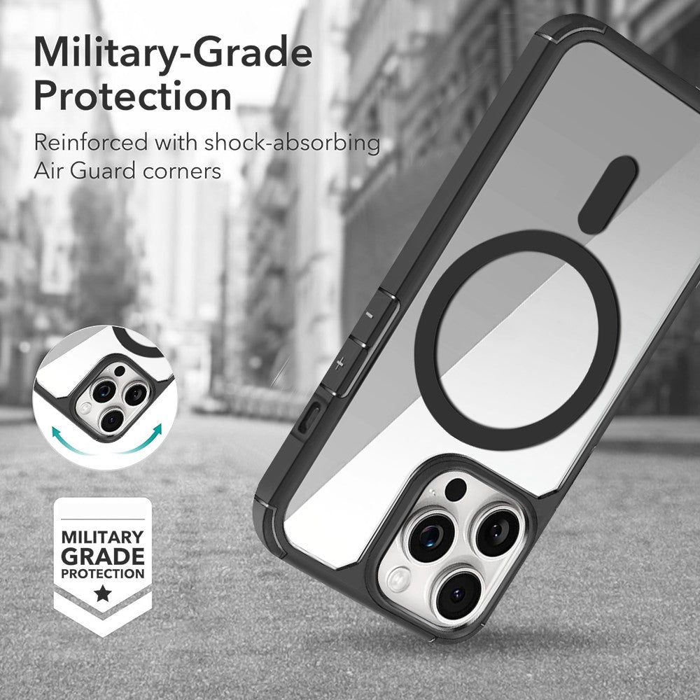 For iPhone 14 Pro Magnetic Case TPU + Acrylic Phone Back Cover Compatible with MagSafe