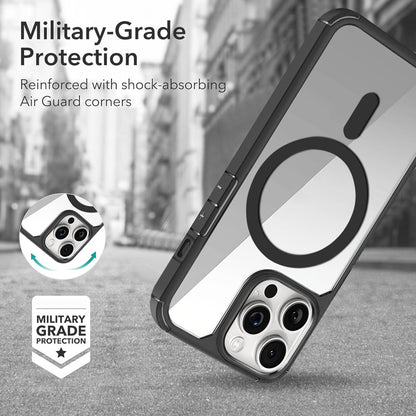 For iPhone 14 Pro Magnetic Case TPU + Acrylic Phone Back Cover Compatible with MagSafe