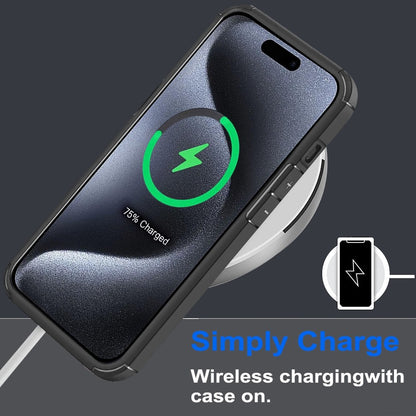 For iPhone 14 Pro Magnetic Case TPU + Acrylic Phone Back Cover Compatible with MagSafe