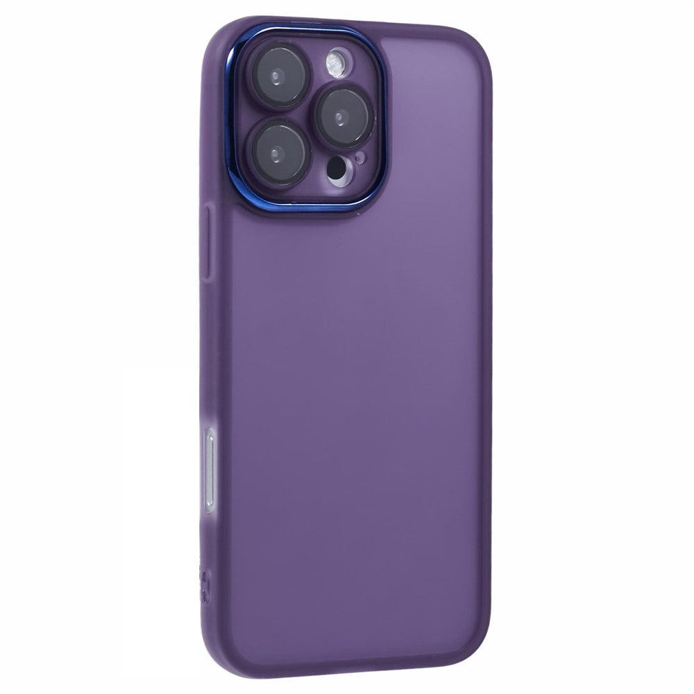 DKSM Series For iPhone 16 Pro Max Case Electroplated Camera Frame TPU Phone Cover