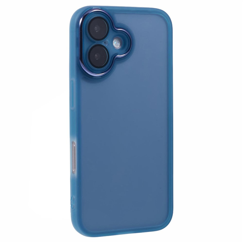 DKSM Series For iPhone 16 Case Electroplated Camera Frame TPU Phone Cover