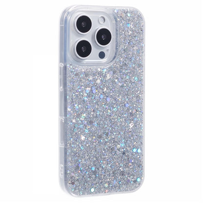 For iPhone 16 Pro Max Case Glittery Design Anti-Drop Soft TPU Phone Cover