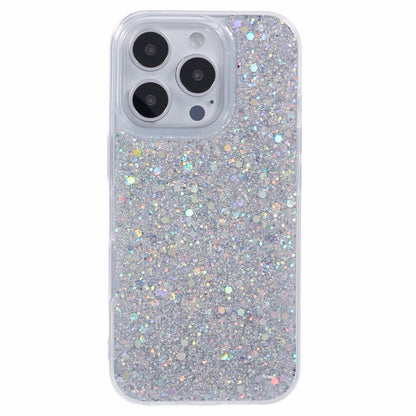 For iPhone 16 Pro Max Case Glittery Design Anti-Drop Soft TPU Phone Cover