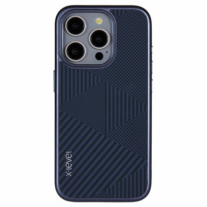 X-LEVEL For iPhone 14 Pro Case Ultra-Thin PC Hard Phone Cover Carbon Nano Fiber Texture