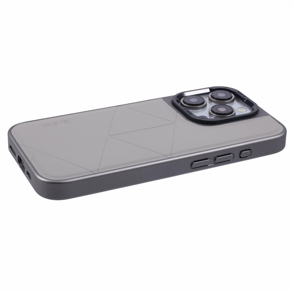 X-LEVEL For iPhone 14 Pro Case Geometric Shockproof PC+TPU+Leather Phone Back Cover