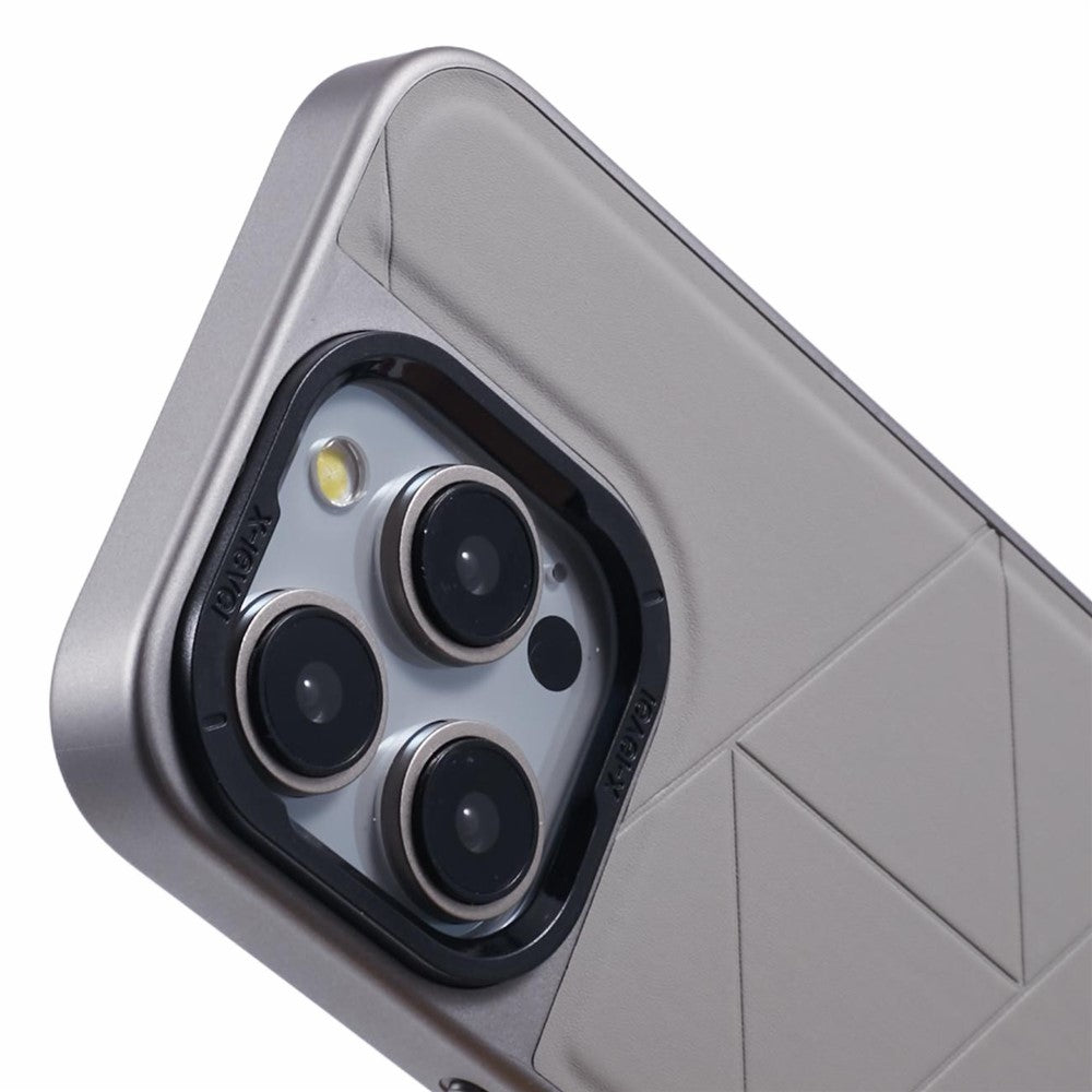 X-LEVEL For iPhone 14 Pro Case Geometric Shockproof PC+TPU+Leather Phone Back Cover