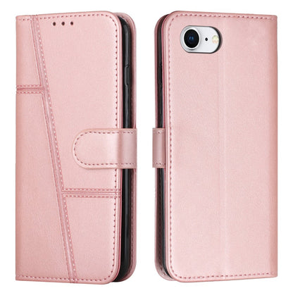 For iPhone 17e / 16e Case PU Leather Wallet Flip Phone Cover Calf Texture