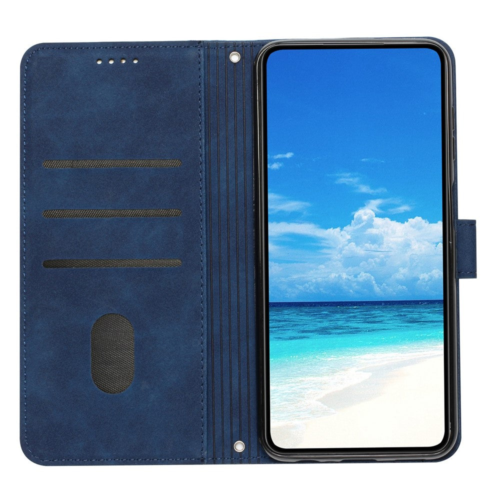 For iPhone 17e / 16e Case PU Leather Wallet Phone Cover Smile Love Heart Pattern