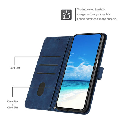For iPhone 17e / 16e Case PU Leather Wallet Phone Cover Smile Love Heart Pattern