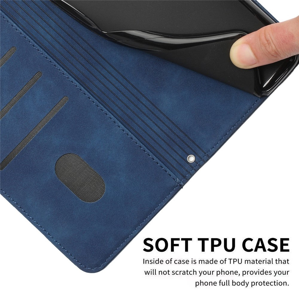 For iPhone 17e / 16e Case PU Leather Wallet Phone Cover Smile Love Heart Pattern