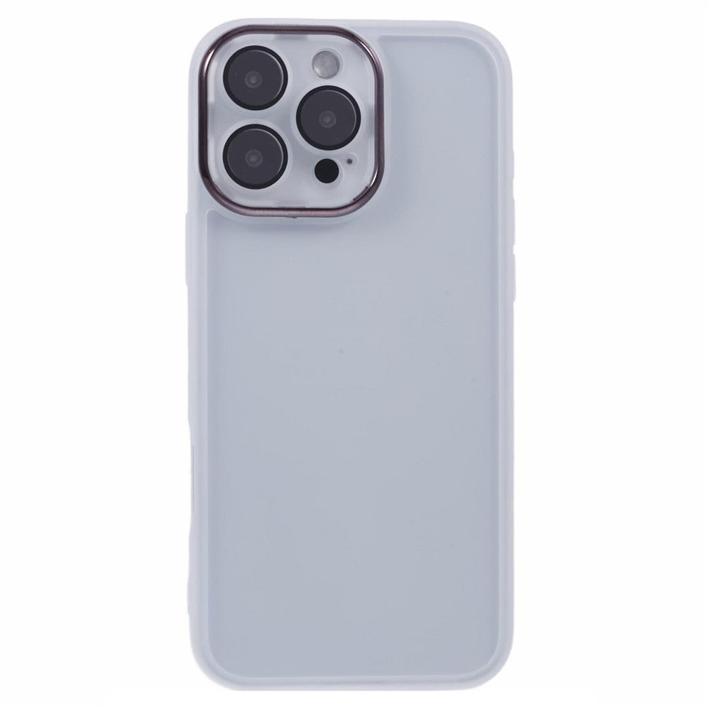 DKSM Series For iPhone 16 Pro Case TPU Protective Cell Phone Cover Electroplated Camera Frame