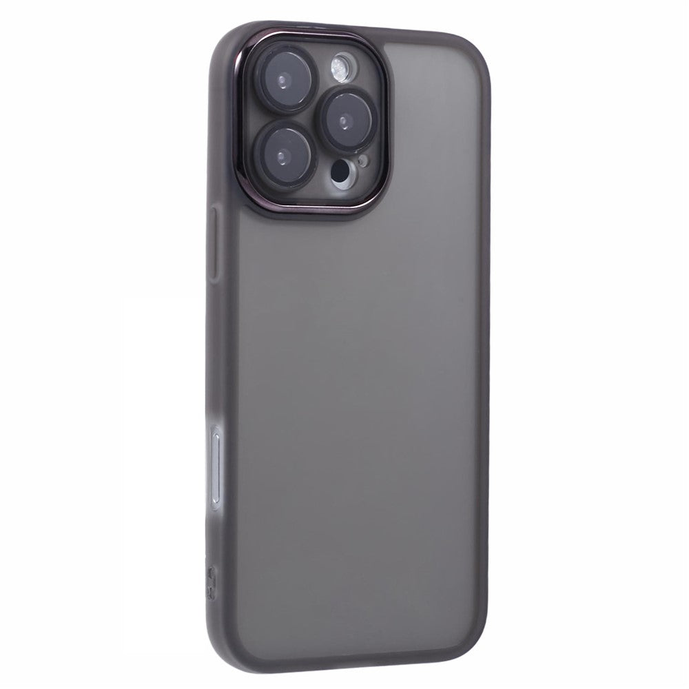 DKSM Series For iPhone 16 Pro Case TPU Protective Cell Phone Cover Electroplated Camera Frame