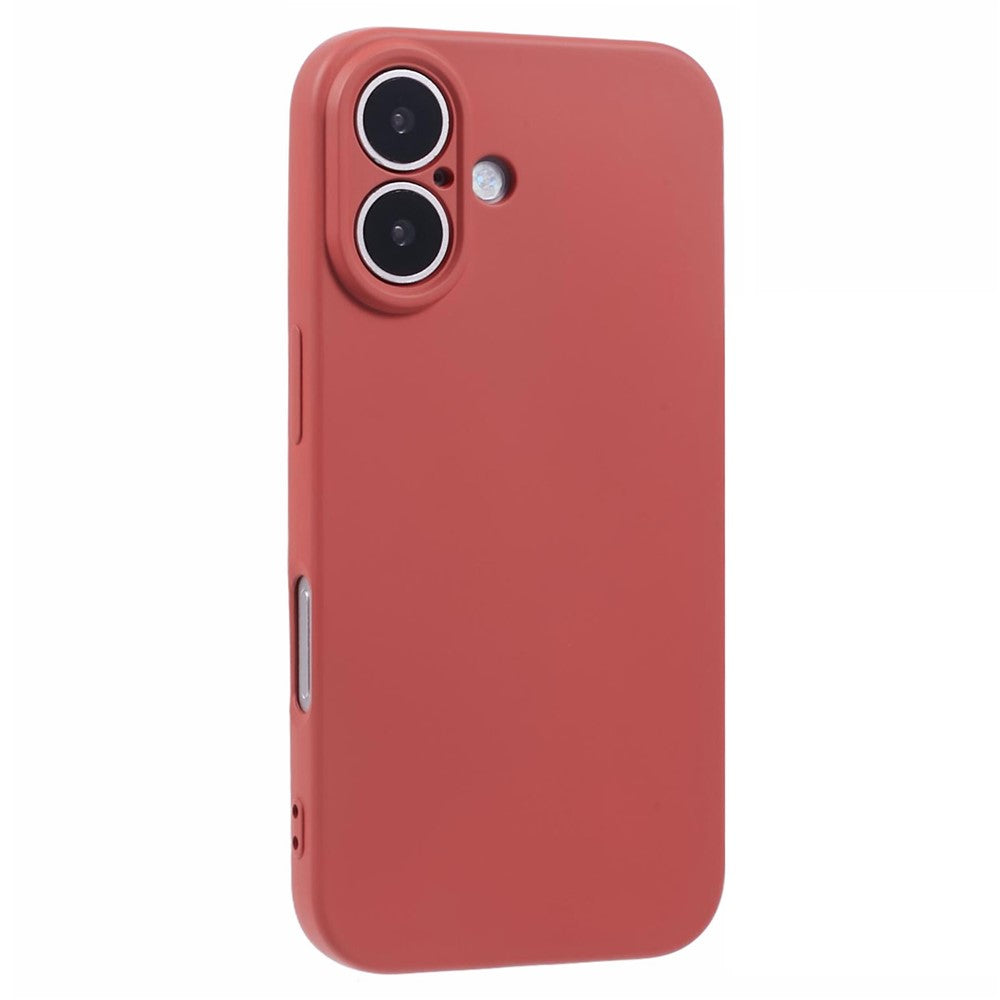 For iPhone 16 Case Fiber Lining TPU Soft Touch Phone Cover Drop Protection