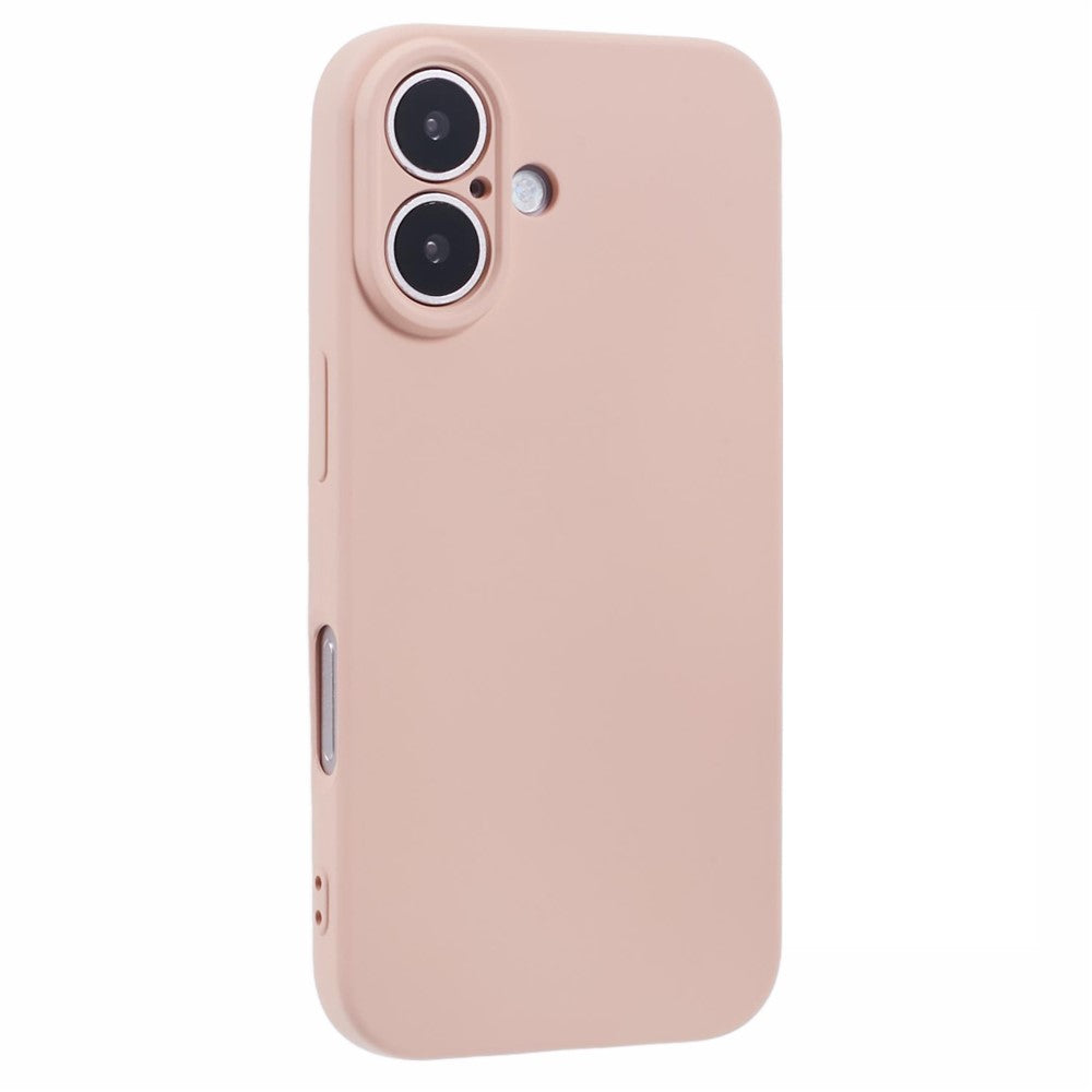 For iPhone 16 Case Fiber Lining TPU Soft Touch Phone Cover Drop Protection