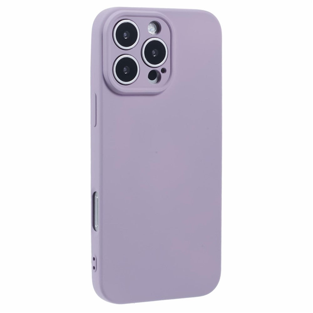 For iPhone 16 Pro Case TPU Back Soft Anti-Scratch Fiber Lining Phone Cover