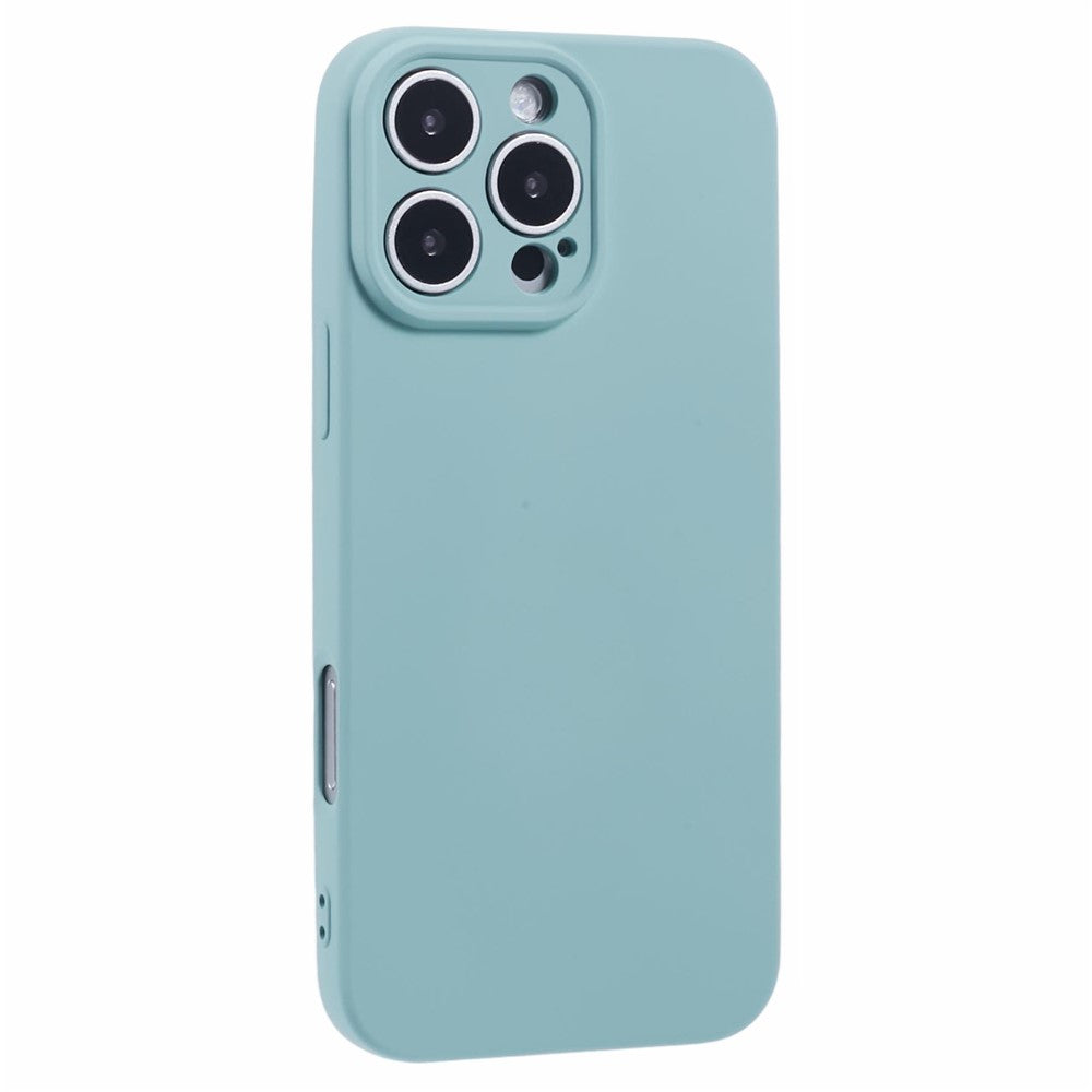 For iPhone 16 Pro Case TPU Back Soft Anti-Scratch Fiber Lining Phone Cover