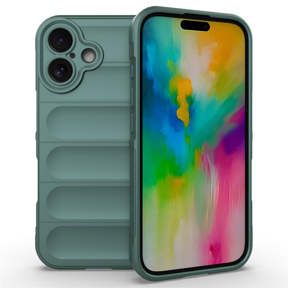 For iPhone 16 TPU Case Scratch-Resistant Rugged Back Soft Phone Cover