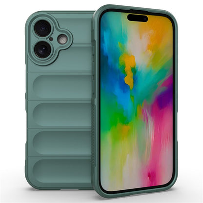 For iPhone 16 TPU Case Scratch-Resistant Rugged Back Soft Phone Cover