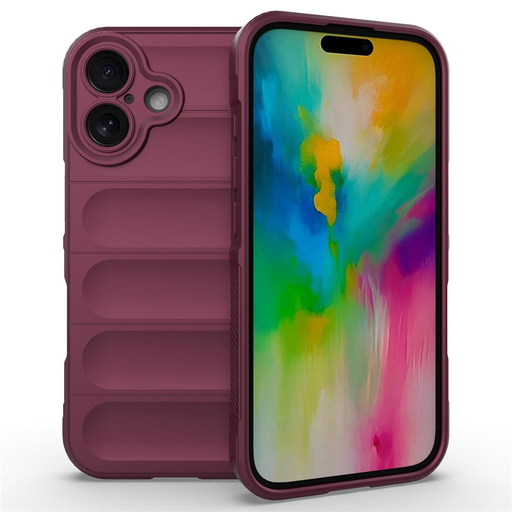 For iPhone 16 TPU Case Scratch-Resistant Rugged Back Soft Phone Cover