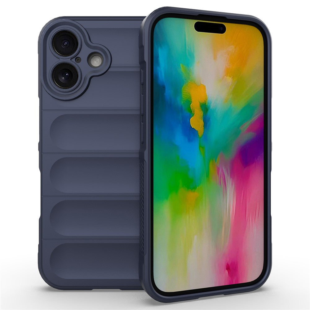 For iPhone 16 TPU Case Scratch-Resistant Rugged Back Soft Phone Cover