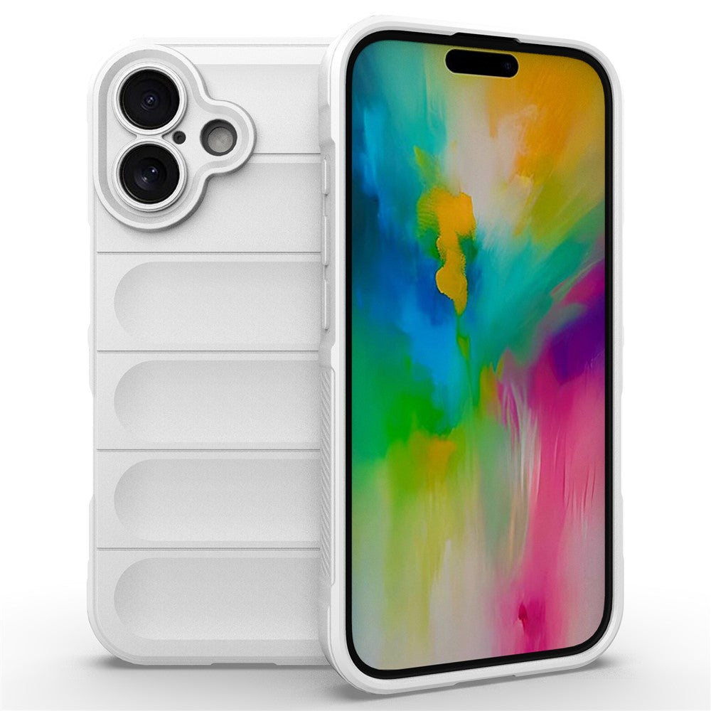 For iPhone 16 TPU Case Scratch-Resistant Rugged Back Soft Phone Cover