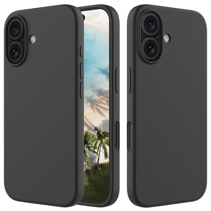 For iPhone 16 Case Liquid Silicone Soft Lining Shockproof Phone Cover