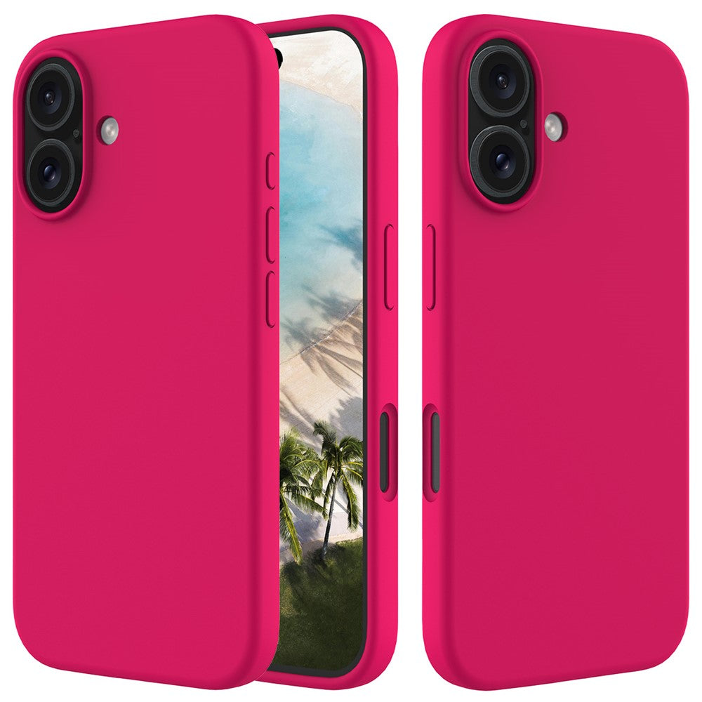 For iPhone 16 Case Liquid Silicone Soft Lining Shockproof Phone Cover