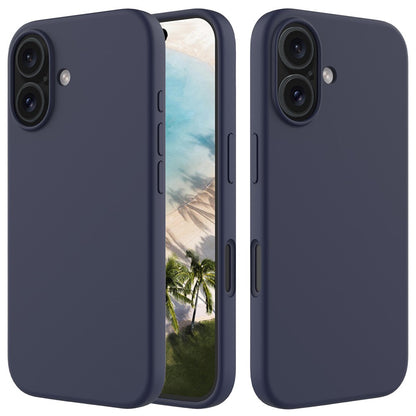 For iPhone 16 Case Liquid Silicone Soft Lining Shockproof Phone Cover