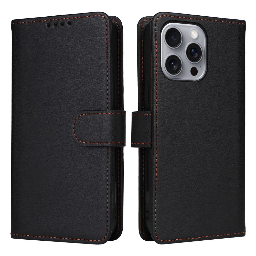 For iPhone 16 Pro Max Magnetic Case BETOPNICE Detachable PU Leather Phone Cover with Strap