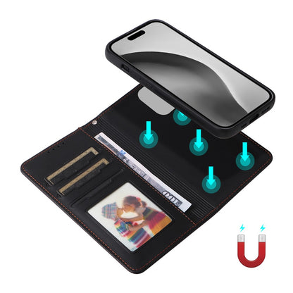 For iPhone 16 Pro Max Magnetic Case BETOPNICE Detachable PU Leather Phone Cover with Strap