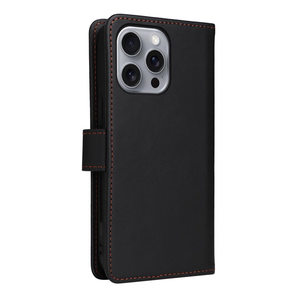 For iPhone 16 Pro Max Magnetic Case BETOPNICE Detachable PU Leather Phone Cover with Strap