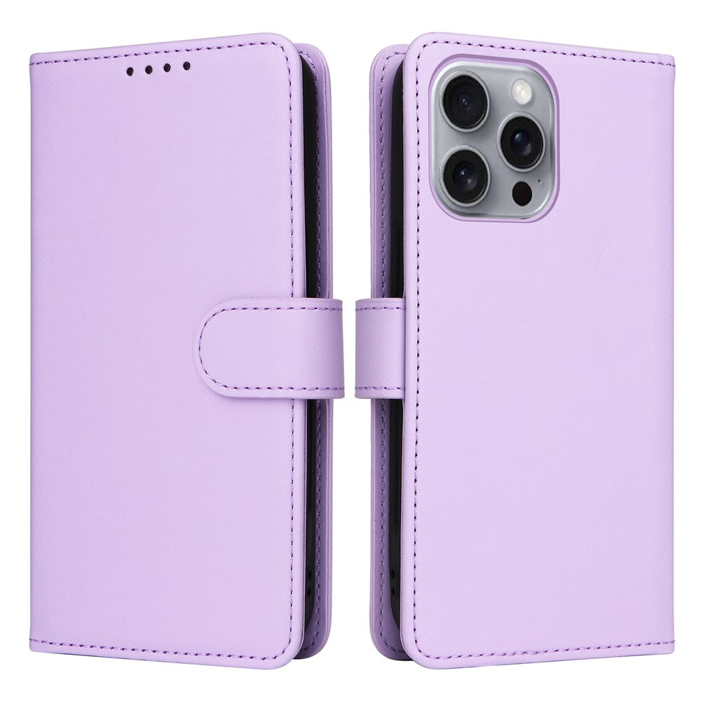 For iPhone 16 Pro Max Magnetic Case BETOPNICE Detachable PU Leather Phone Cover with Strap