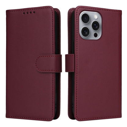 For iPhone 16 Pro Max Magnetic Case BETOPNICE Detachable PU Leather Phone Cover with Strap