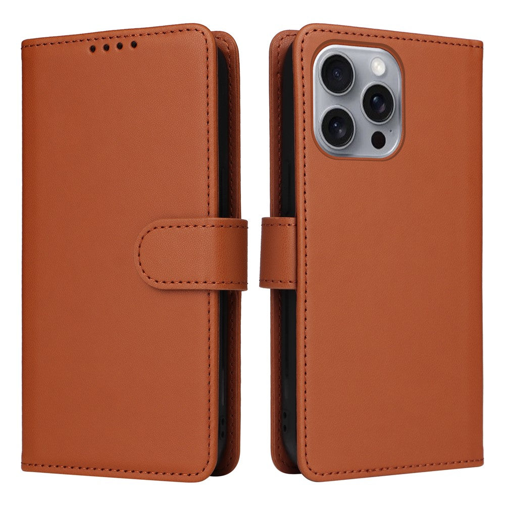 For iPhone 16 Pro Max Magnetic Case BETOPNICE Detachable PU Leather Phone Cover with Strap