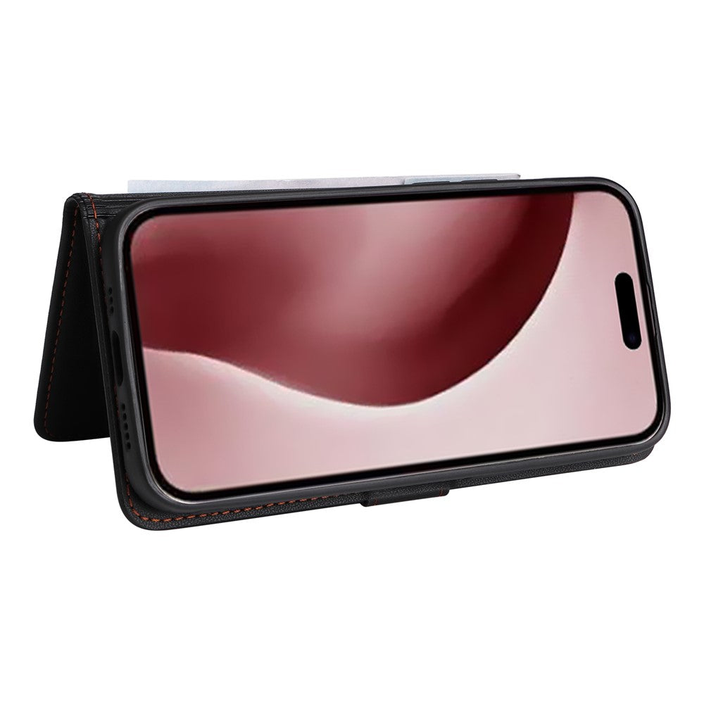 For iPhone 16 Pro Magnetic Case BETOPNICE Detachable PU Leather Phone Cover with Strap