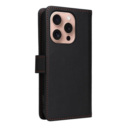 For iPhone 16 Pro Magnetic Case BETOPNICE Detachable PU Leather Phone Cover with Strap
