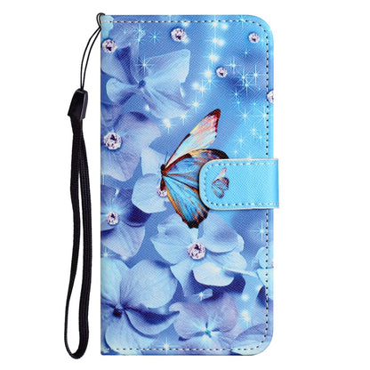 For iPhone 16 Pro Max Wallet Case PU Leather Phone Cover Cross Texture Pattern Print