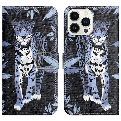 For iPhone 16 Pro Max Wallet Case PU Leather Phone Cover Cross Texture Pattern Print