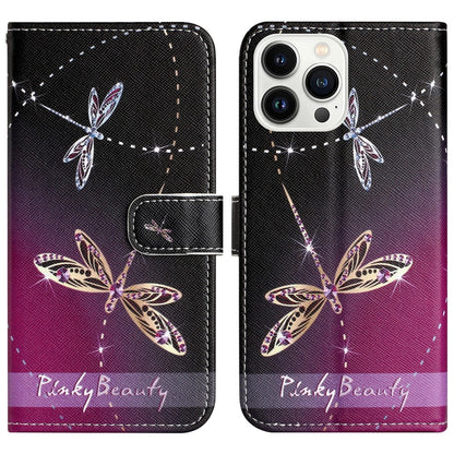 For iPhone 16 Pro Max Wallet Case PU Leather Phone Cover Cross Texture Pattern Print