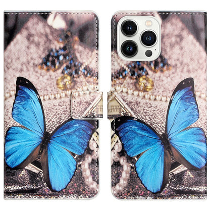 For iPhone 16 Pro Max Case PU Leather Wallet Phone Cover Pattern Print