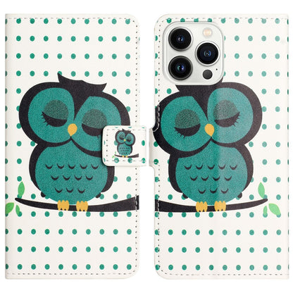 For iPhone 16 Pro Max Case PU Leather Wallet Phone Cover Pattern Print