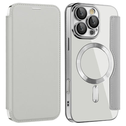 For iPhone 16 Pro Case Compatible with MagSafe PU Leather Card Slots Phone Cover