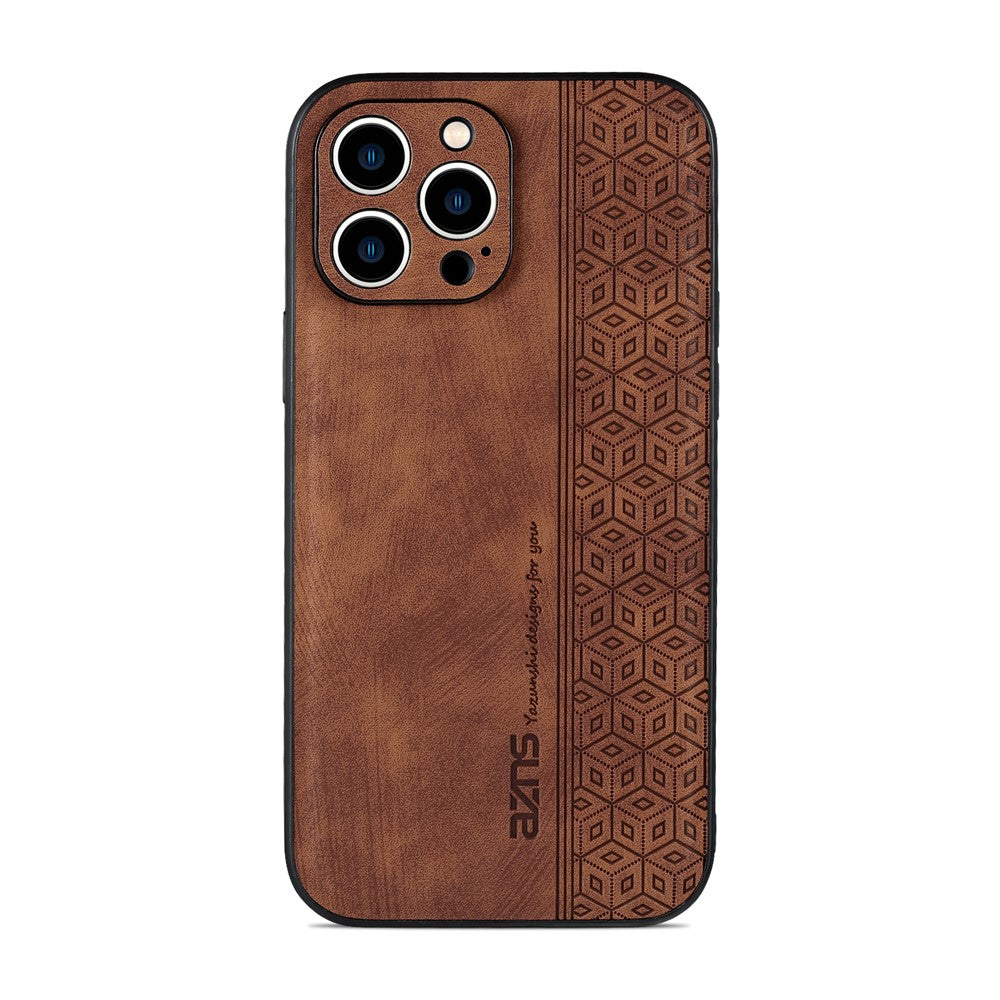 AZNS For iPhone 16 Pro Max Case Anti-Drop PU Leather+TPU Phone Cover
