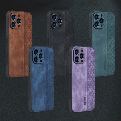 AZNS For iPhone 16 Pro Max Case Anti-Drop PU Leather+TPU Phone Cover