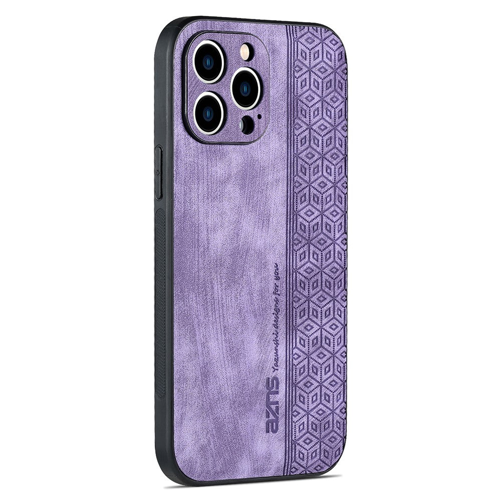 AZNS For iPhone 16 Pro Max Case Anti-Drop PU Leather+TPU Phone Cover