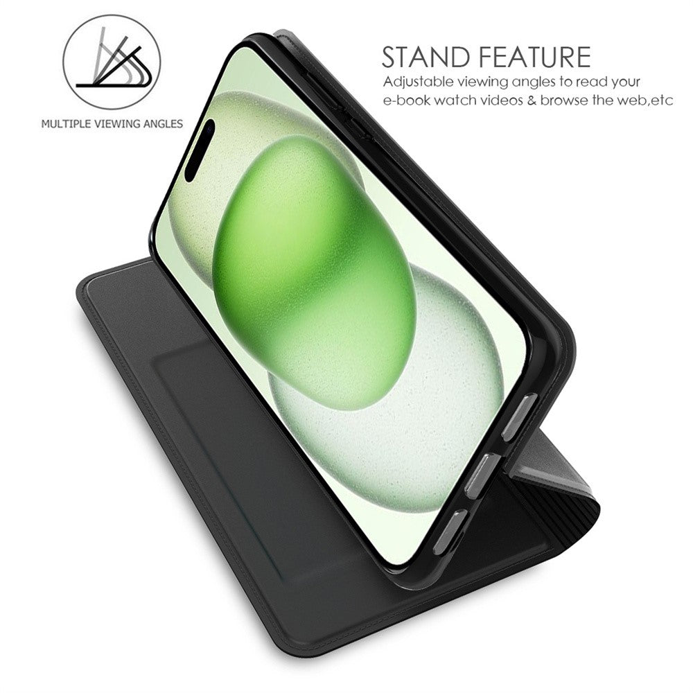 For iPhone 14 Pro Case Magnetic Closure Shockproof Leather Phone Cover Card Holder