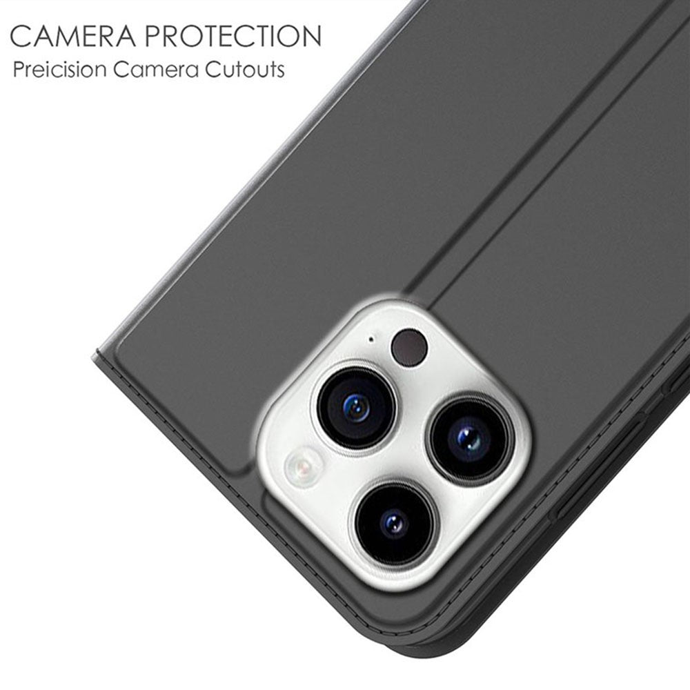 For iPhone 14 Pro Case Magnetic Closure Shockproof Leather Phone Cover Card Holder