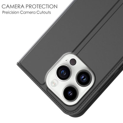 For iPhone 14 Pro Case Magnetic Closure Shockproof Leather Phone Cover Card Holder