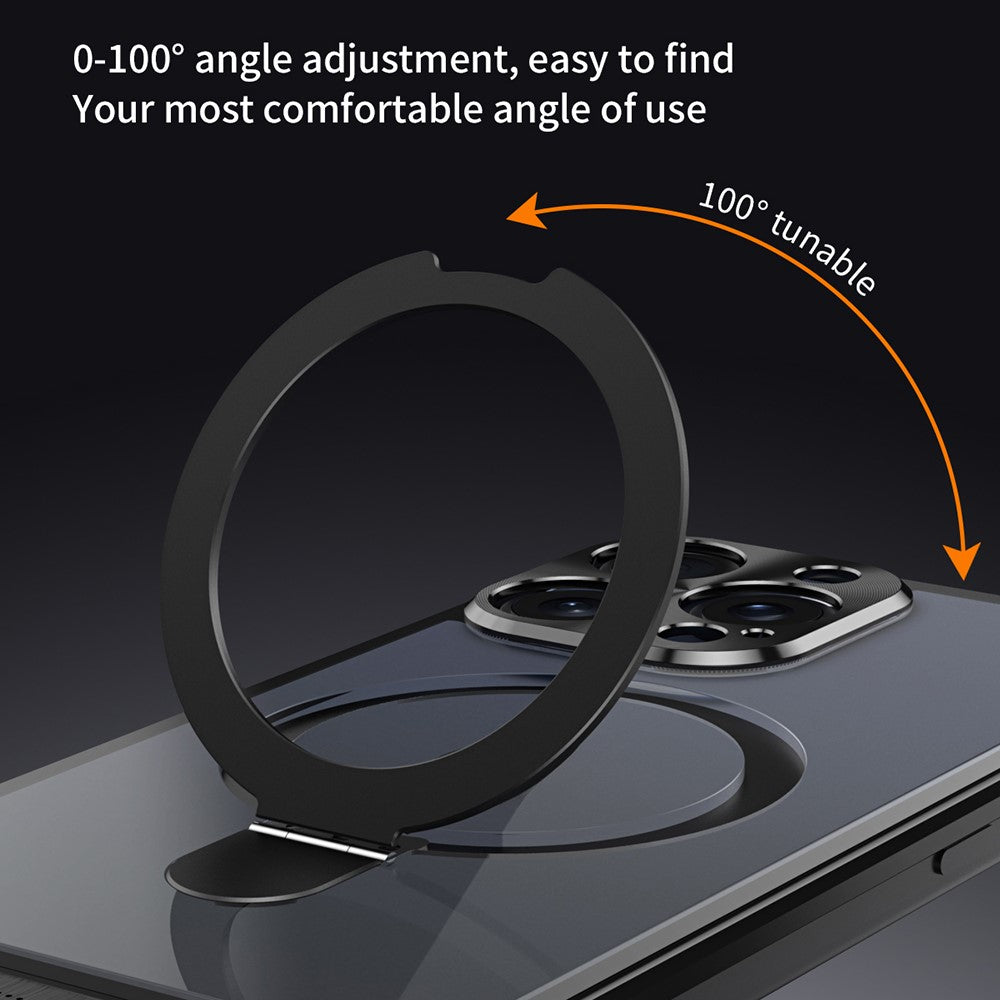 For iPhone 14 Pro Magnetic Case Kickstand Acrylic+Aluminum Alloy Cover Aromatherapy Tablet