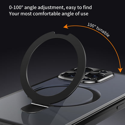 For iPhone 14 Pro Magnetic Case Kickstand Acrylic+Aluminum Alloy Cover Aromatherapy Tablet